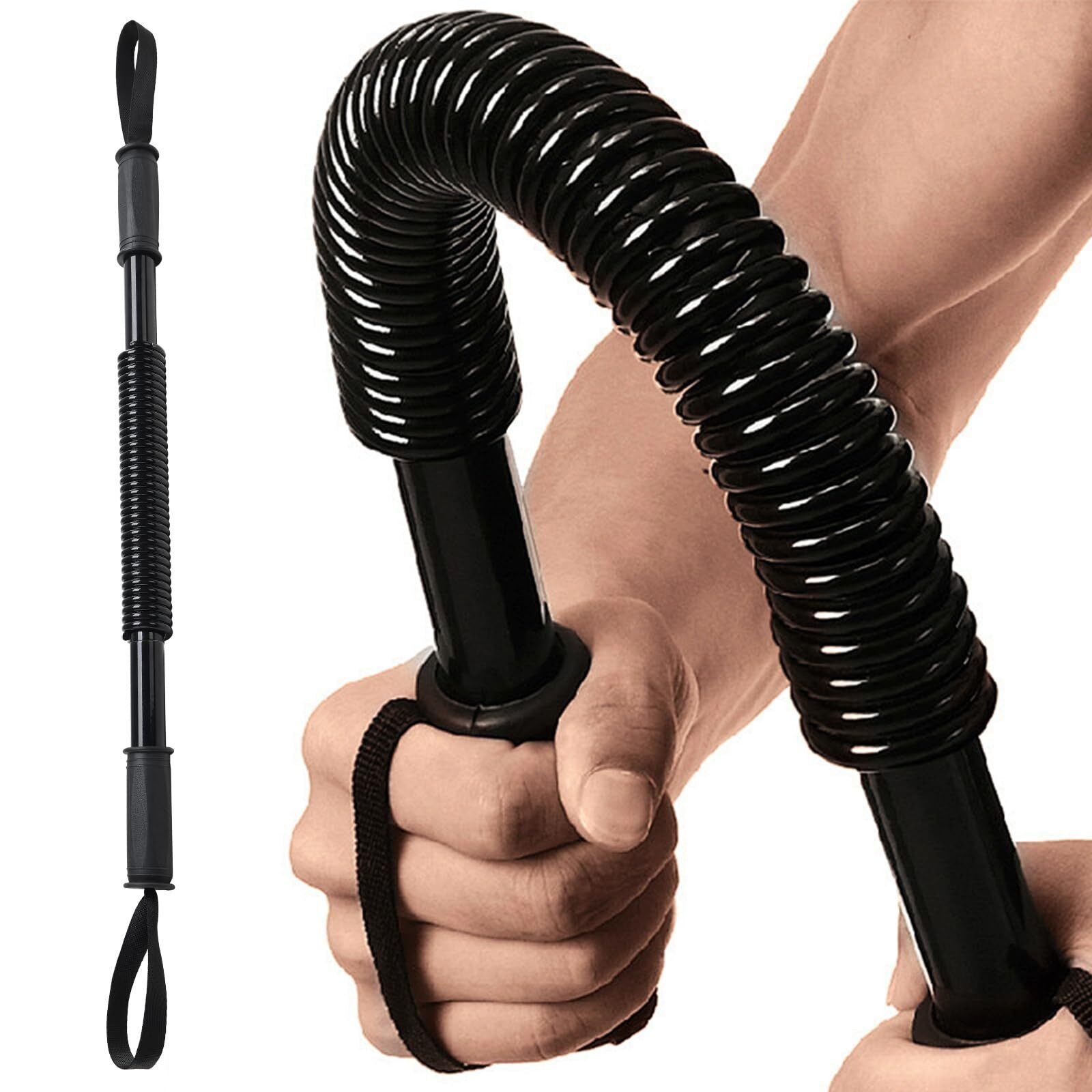 Power Twister Bar - Upper Body Exercise for Chest Arm Workout Equipment Stre