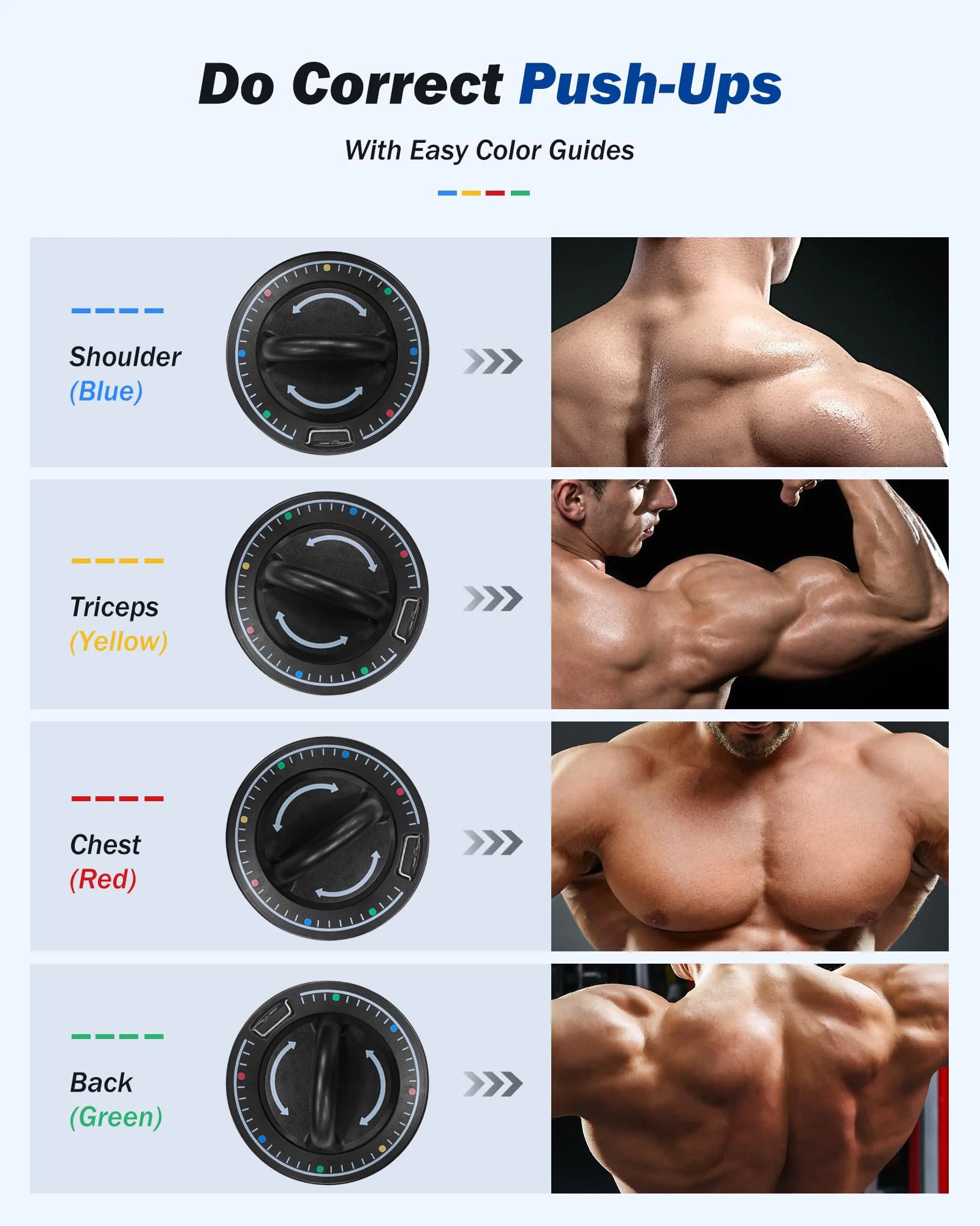 Push up Board System, Push up Handles for Floor, Fitness Workout Tool Workout Push up Bar, Professional Home Workout Equipment, Gym Equipment Strength Training Equipment for Men&Women