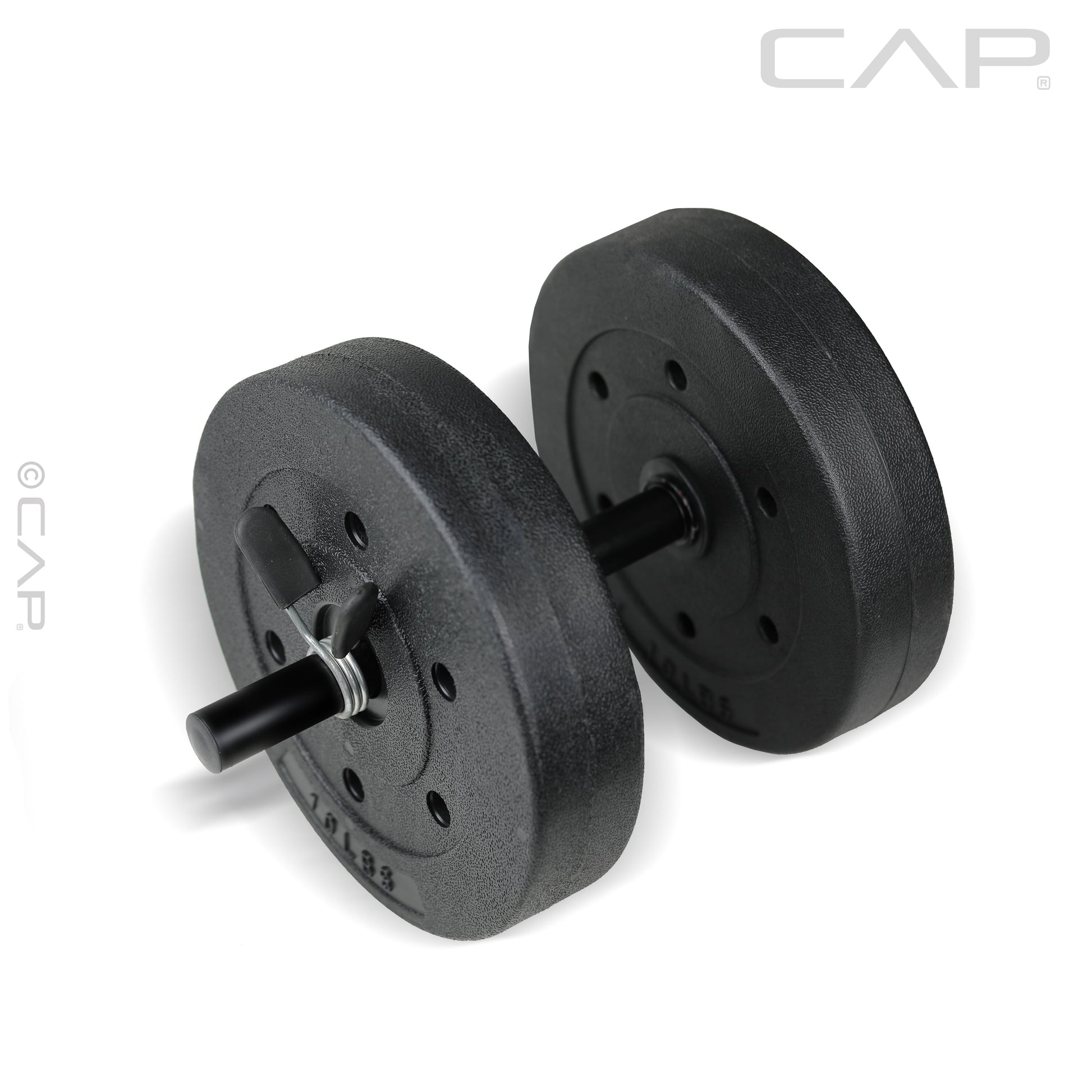 Barbell Standard Vinyl Weight Plate Set, 20 Lb (10 Lb X 2)