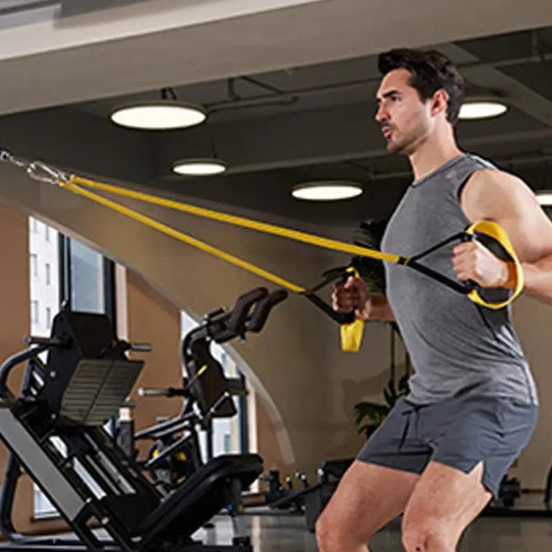 Home Resistance Training Straps Home Workouts Resistance Trainer Band with Handles Home Gym Workout Equipment for Doors Rafters