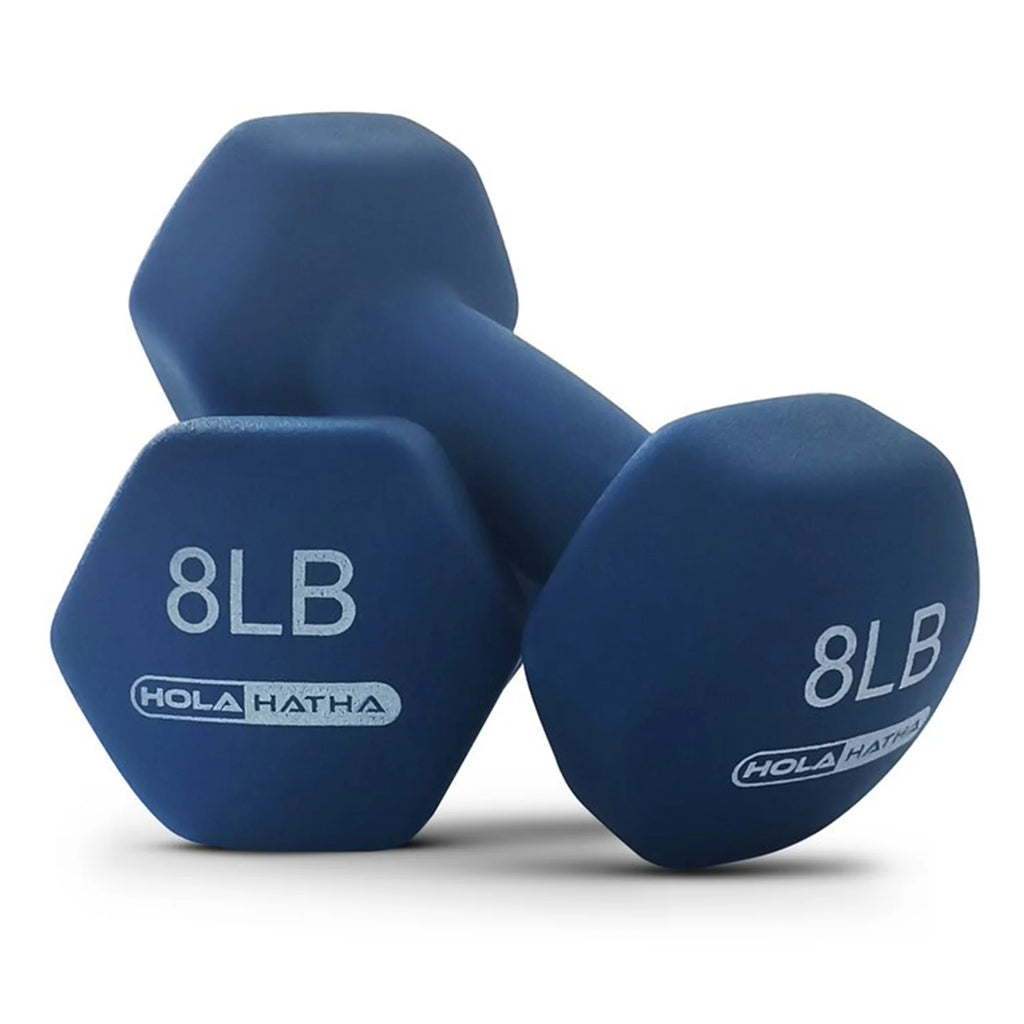 3, 5, and 8 Pound Dumbbell Hand Weight Set with Storage Rack