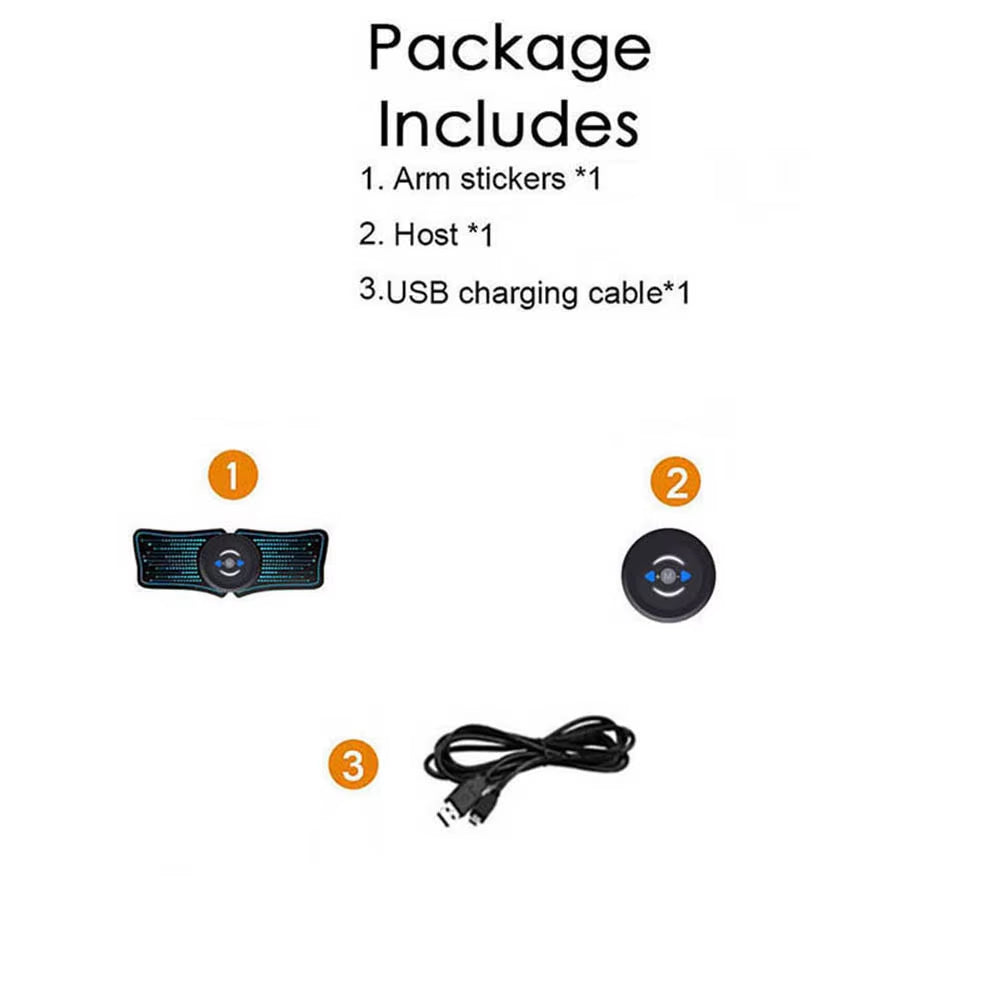 EMS Abdominal Massager Muscle Stimulator Abs Trainer Fitness Training Gear Electrostimulator Workout Equipment USB Rechargeable