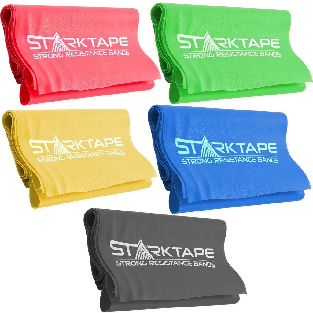 Resistance Bands Set. 5 Pack Non-Latex Physical Therapy, Professional Elastic...
