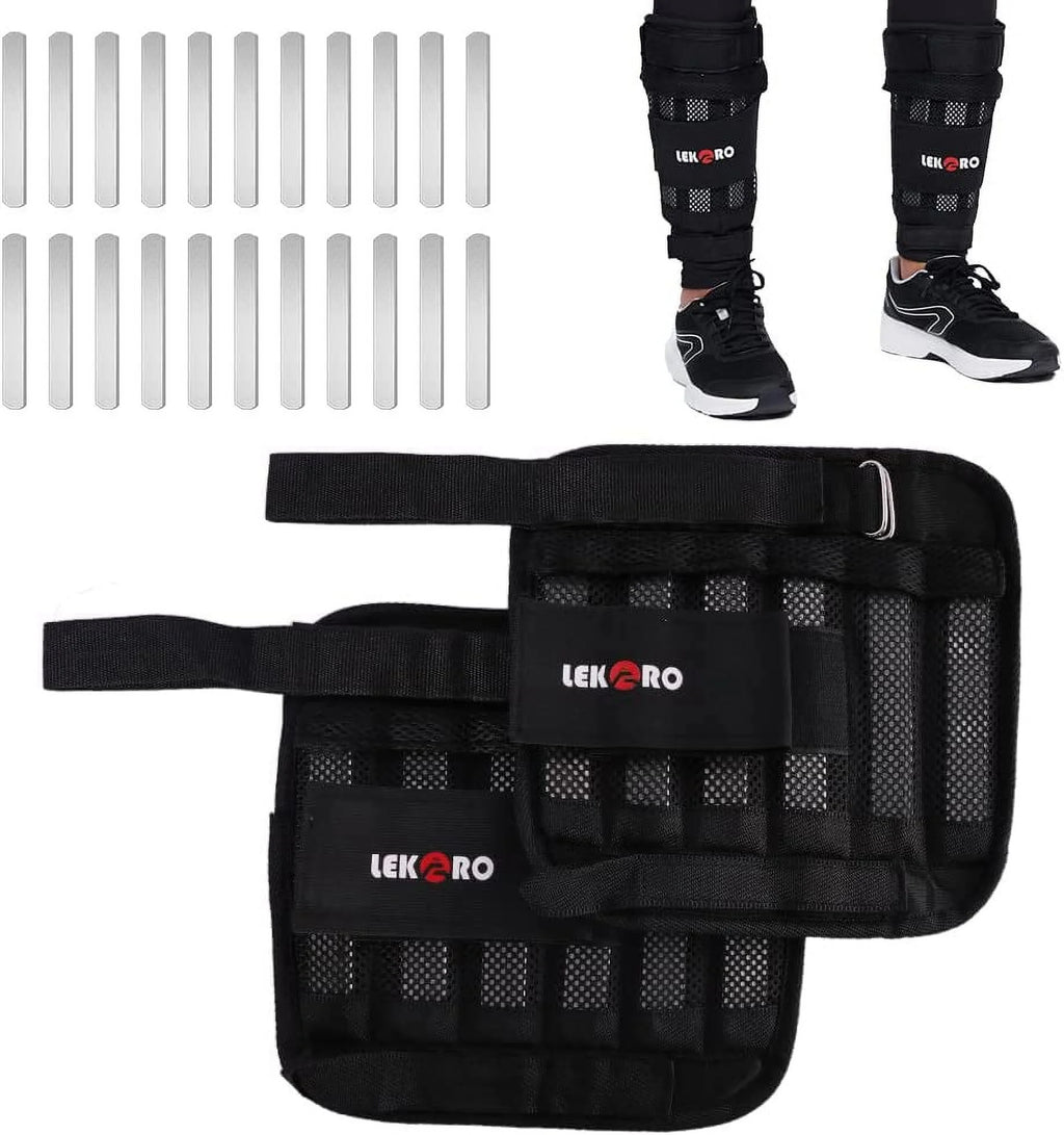 Wrist Ankle Weights, Adjustable Ankle Weights, Removable Wrist Ankle Weights for Men Women, for Fitness, Walking, Jogging, Workout, Running, 1Pair 2 Pack