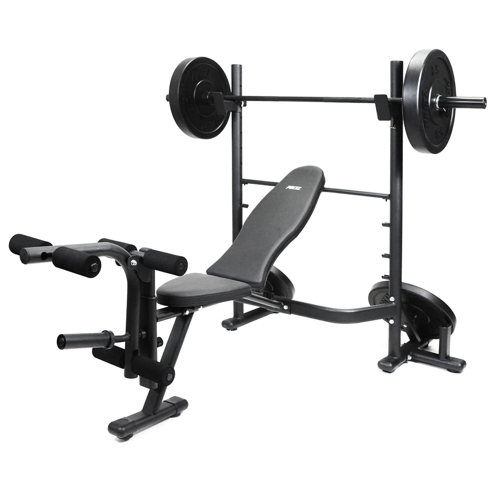 Adjustable Weight Bench with Olympic Squat Rack, Arm and Leg Developer with Preacher Pad, 620 Lb. Weight Limit for Bench, 1000 Lb. Weight Limit for Olympic Squat Rack