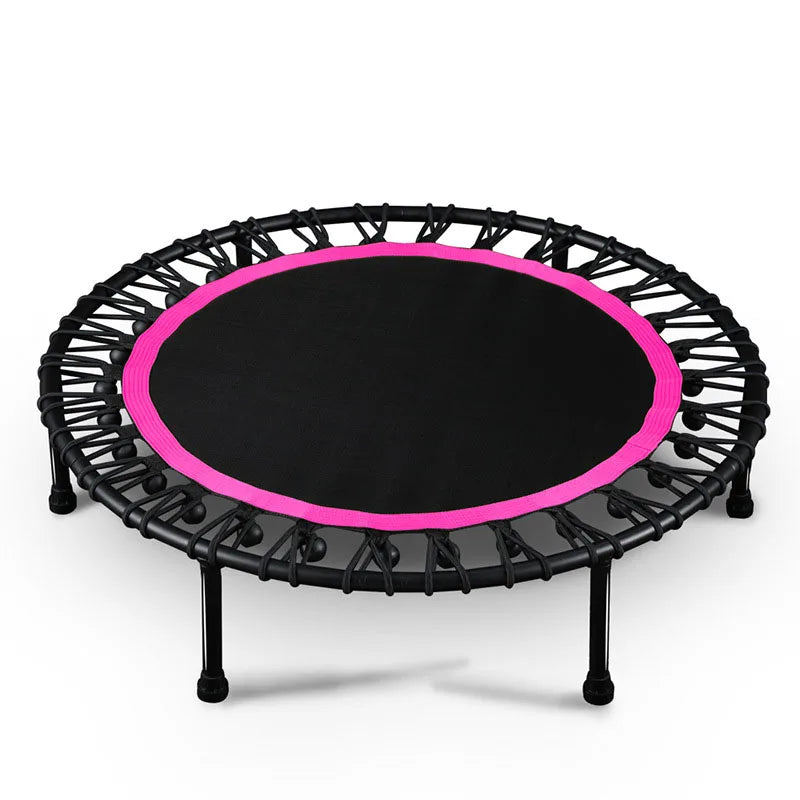 40" Silent Mini Trampoline Fitness Trampoline Bungee Rebounder Cardio Training Jumping Workout Equipment Max Load 330LBS