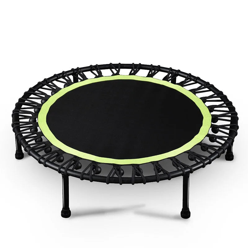 40" Silent Mini Trampoline Fitness Trampoline Bungee Rebounder Cardio Training Jumping Workout Equipment Max Load 330LBS