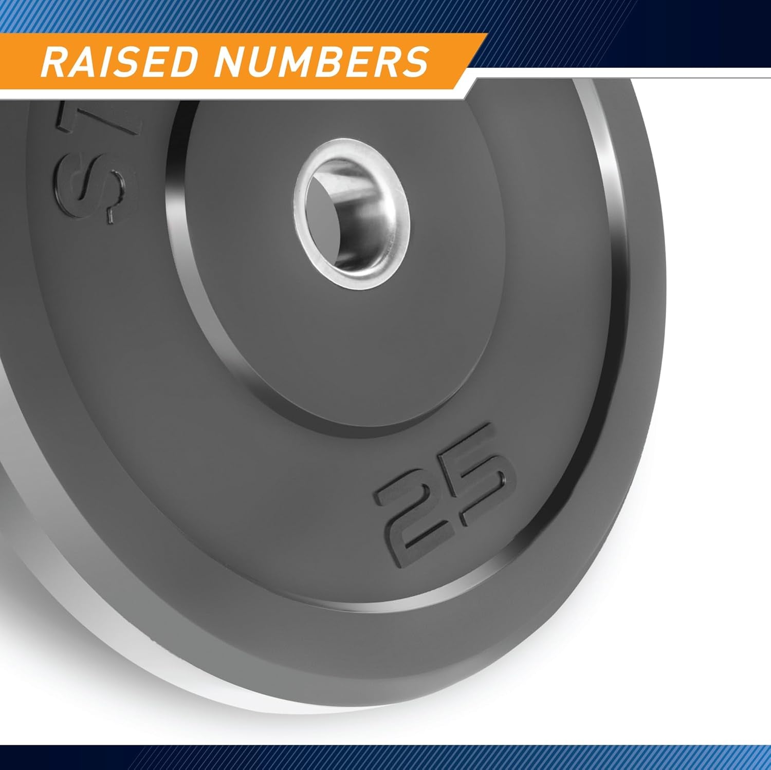 Olympic Rubber Bumper Weight Plate - 10 Lb. / 25 Lb. / 35 Lb. / 45 Lb. Workout Weights